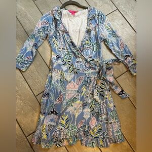 EUC Jessalynne faux wrap romper